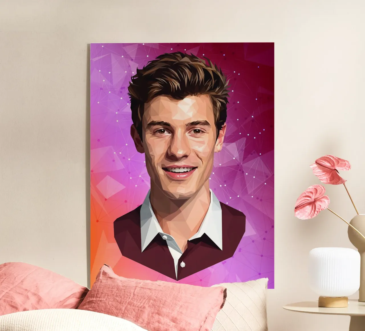 Shawn Mendes Lowpoly plexiglass da Low Profile