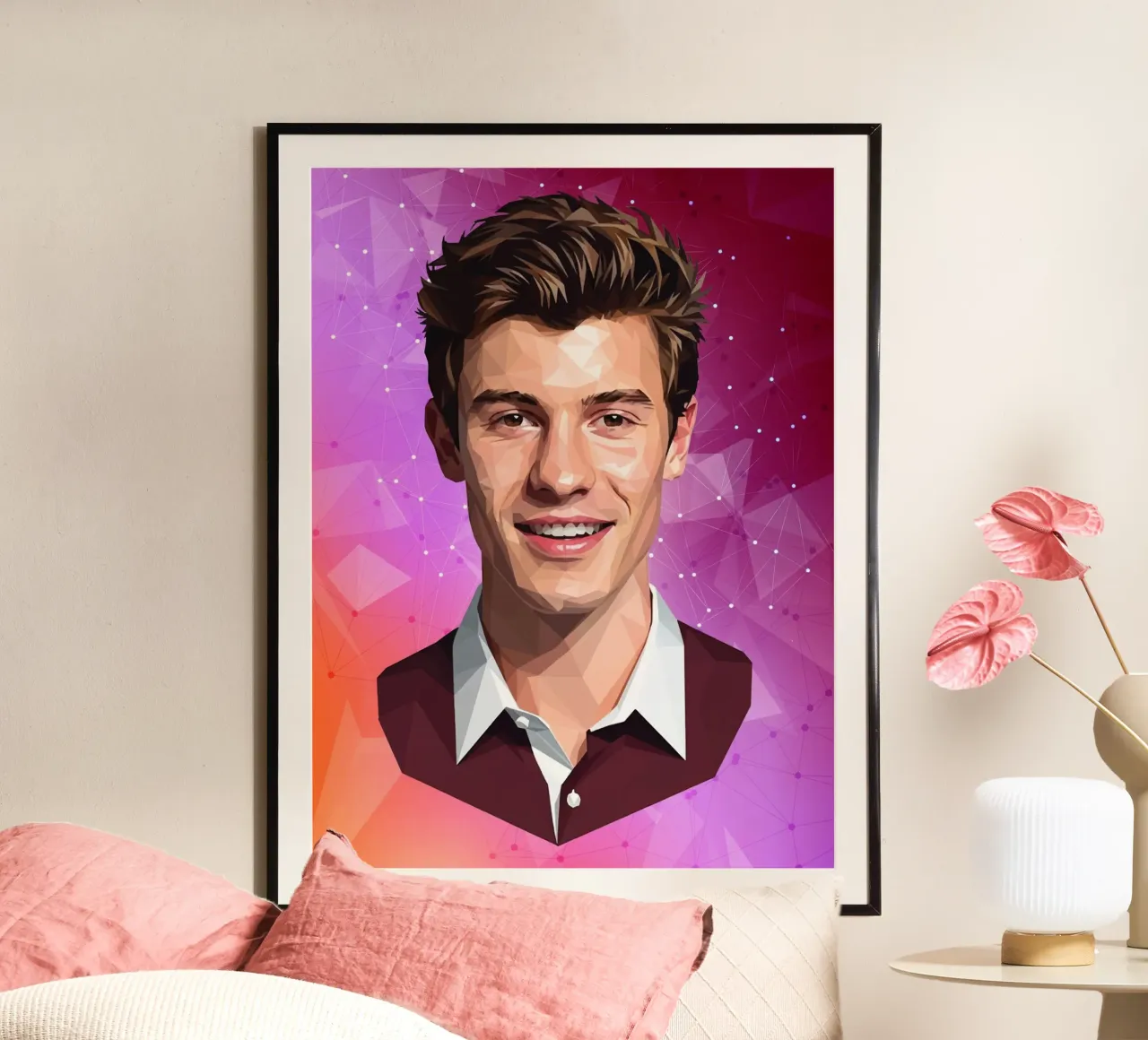 Shawn Mendes Lowpoly carta hahnemühle da Low Profile