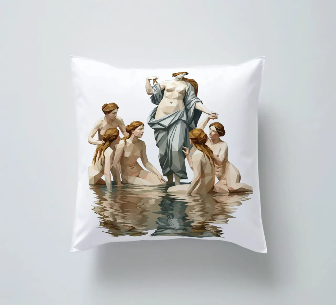 Venere e i suoi compagni Lowpoly cuscino da Low Profile