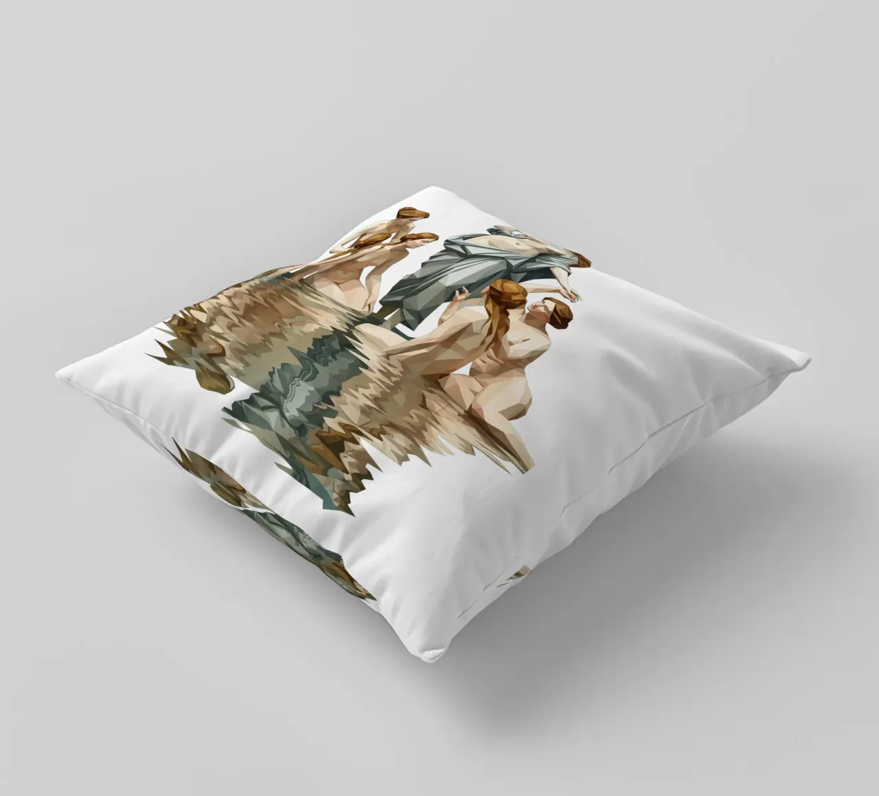 Venere e i suoi compagni Lowpoly cuscino da Low Profile