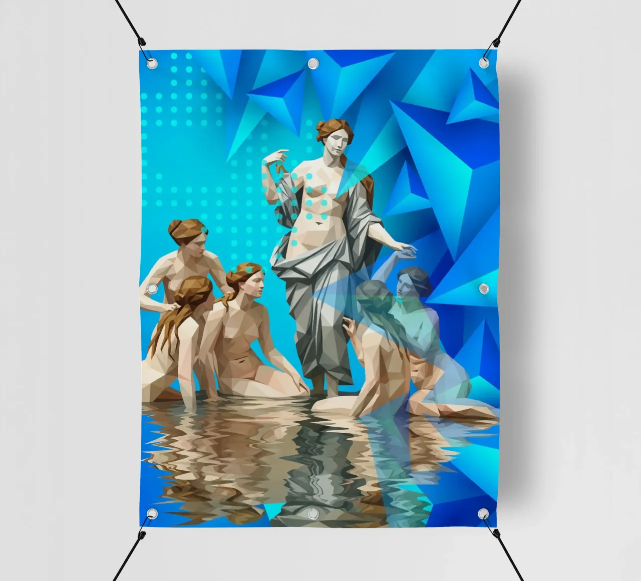 Venere e i suoi compagni Lowpoly telo in pvc da Low Profile