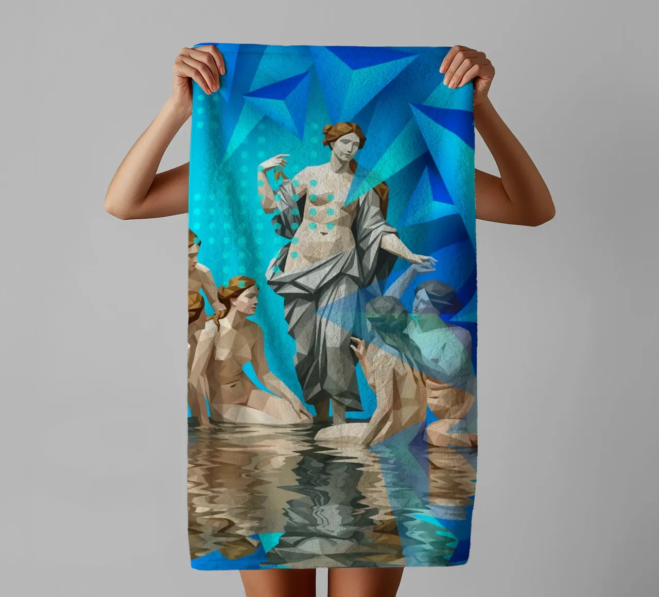 Venere e i suoi compagni Lowpoly asciugamano da bagno da Low Profile