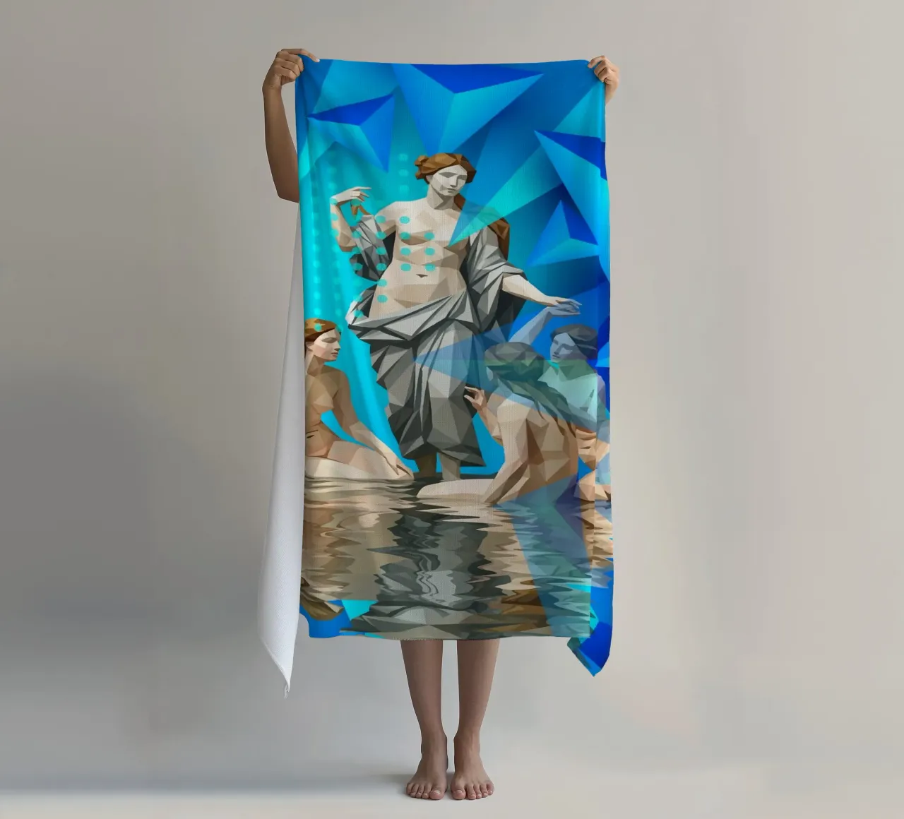 Venere e i suoi compagni Lowpoly telo mare da Low Profile