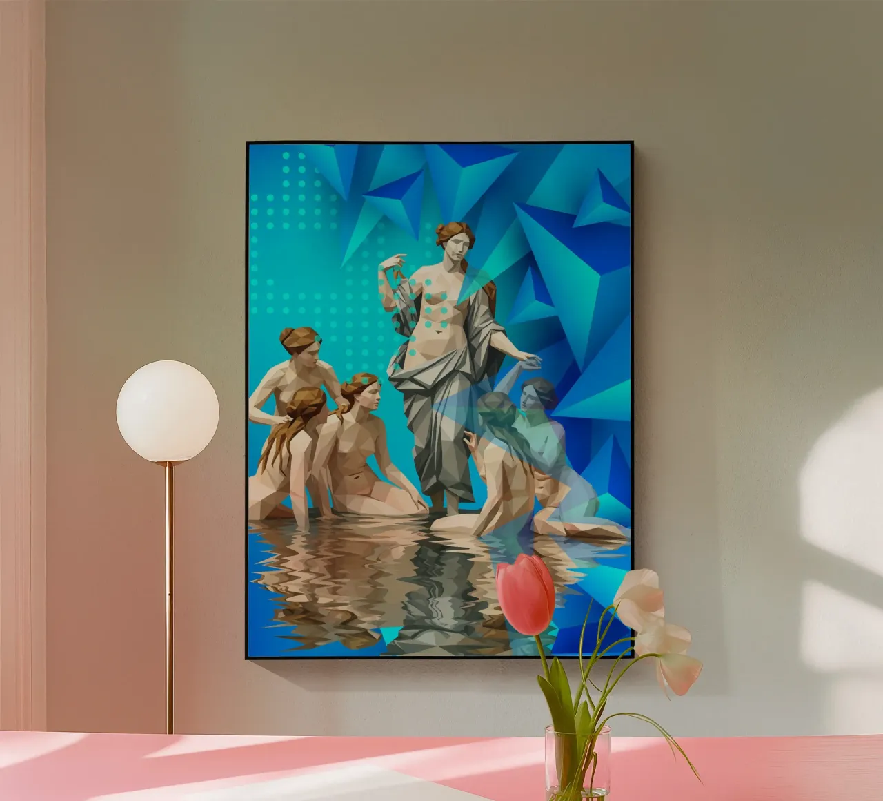 Venere e i suoi compagni Lowpoly plexiglass da Low Profile