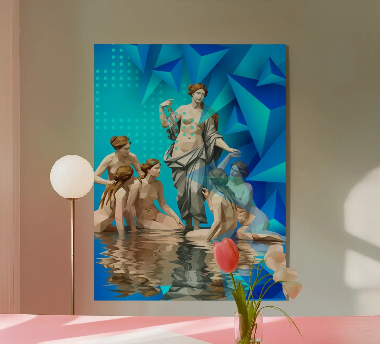 Venere e i suoi compagni Lowpoly plexiglass da Low Profile