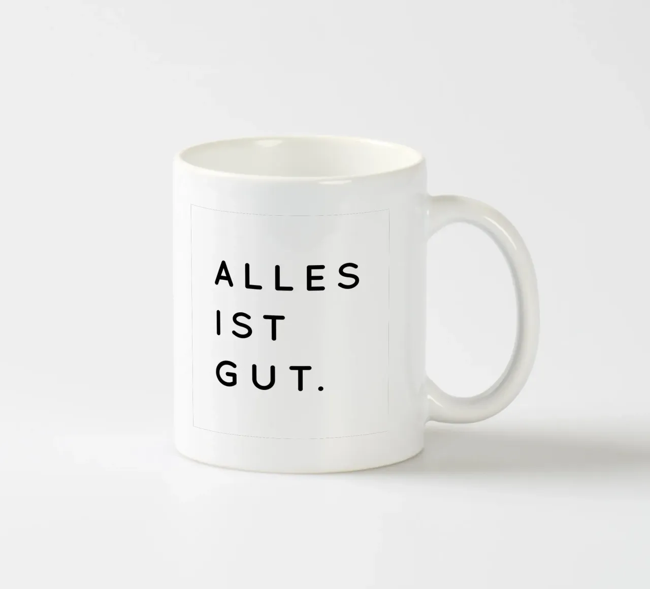 Alles ist Gut tazza in ceramica da sabidussi