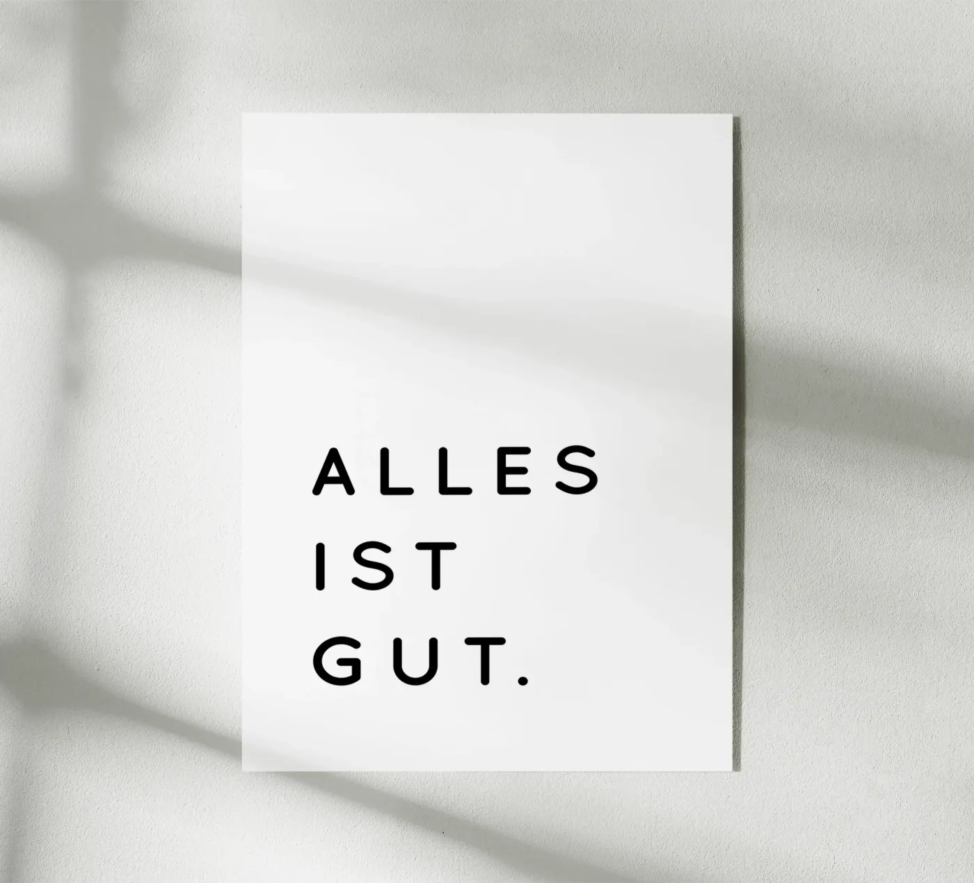 Alles ist Gut plexiglass da sabidussi | designs