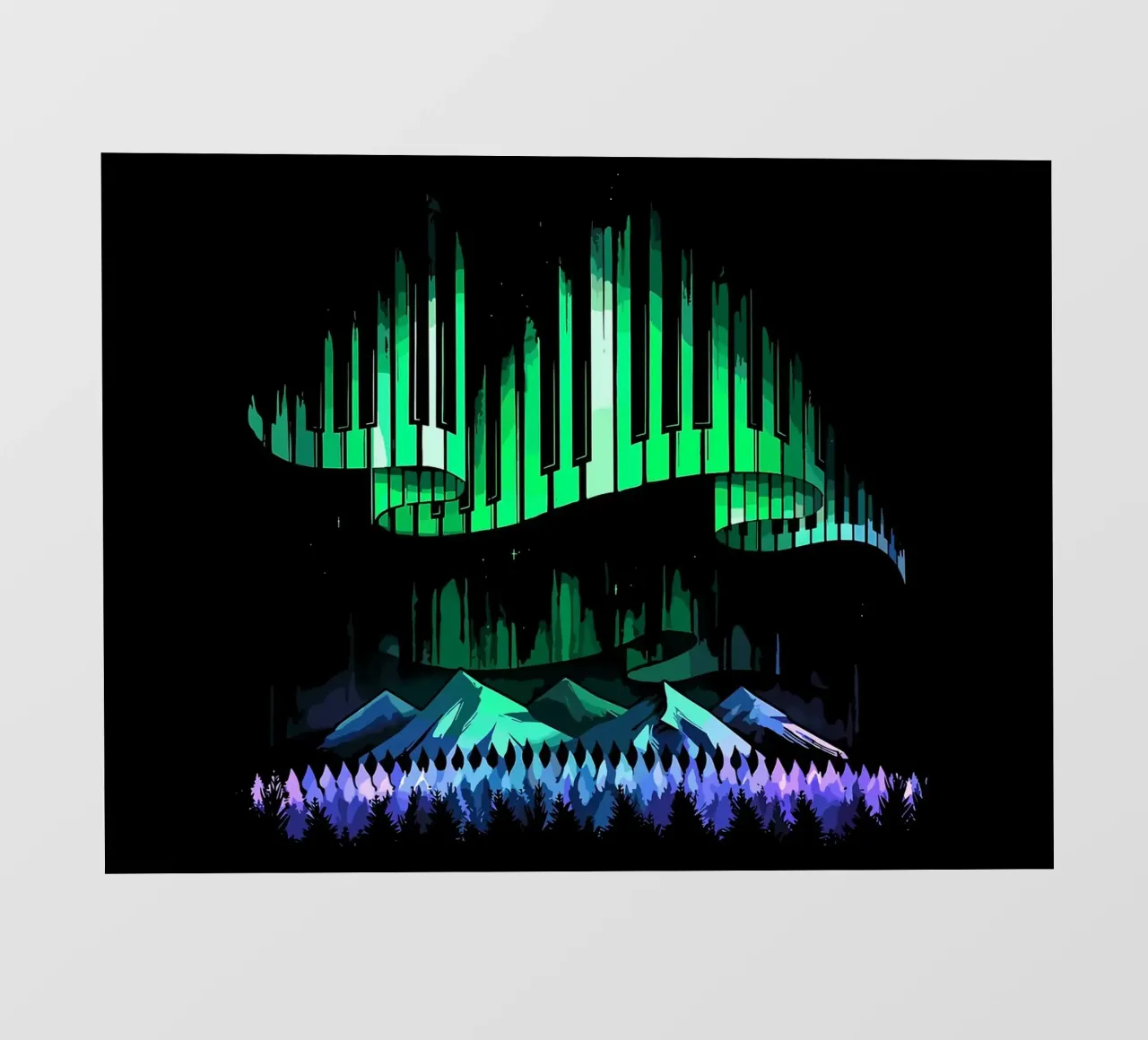 Canzone dell'Aurora Boreale pellicola backlit da Kimberly Johnson