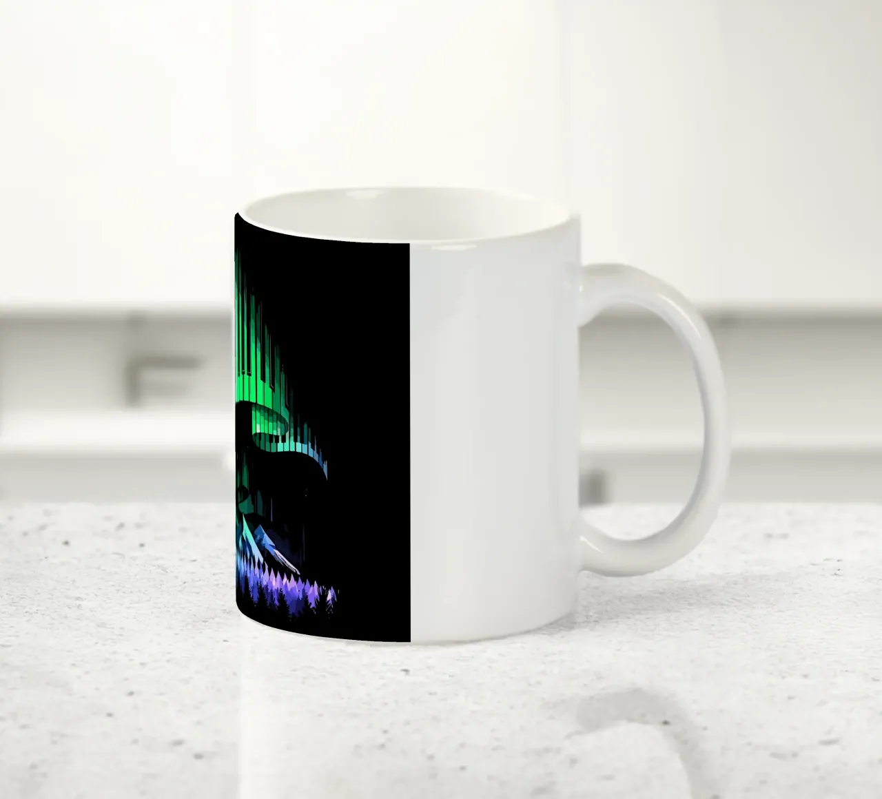 Canzone dell'Aurora Boreale tazza in ceramica da Kimberly Johnson