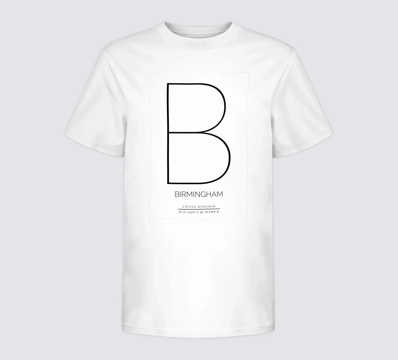 BIRMINGHAM - white kids t-shirt by CityLights