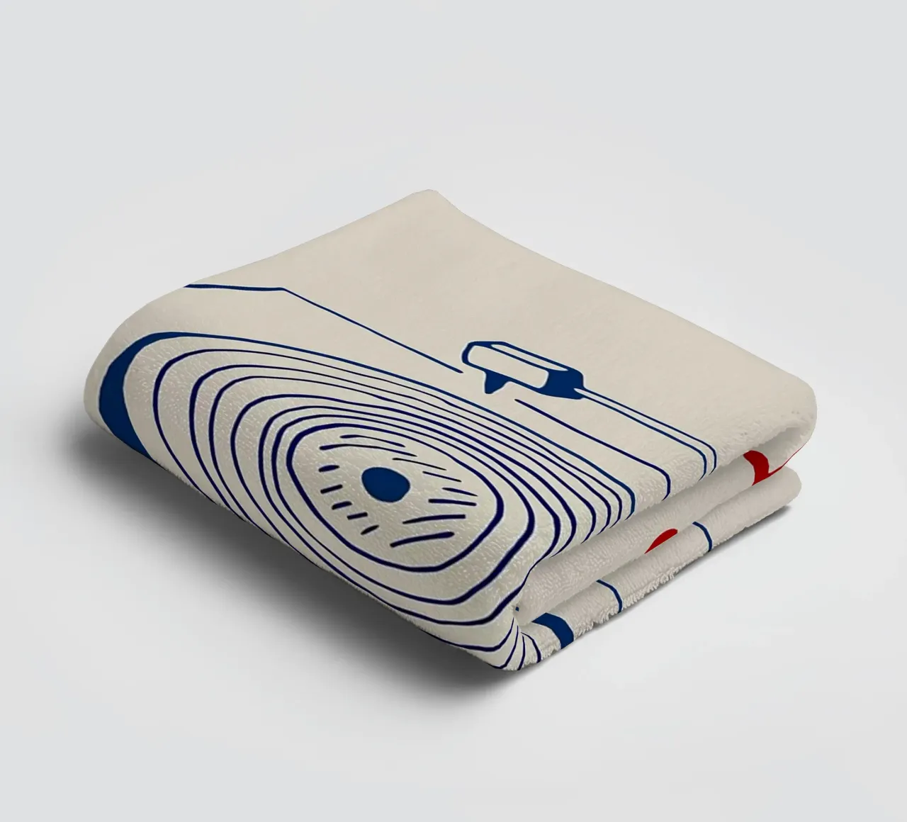 If It's Nice Play It Twice,Funny typography poster towel by Kimberly Johnson