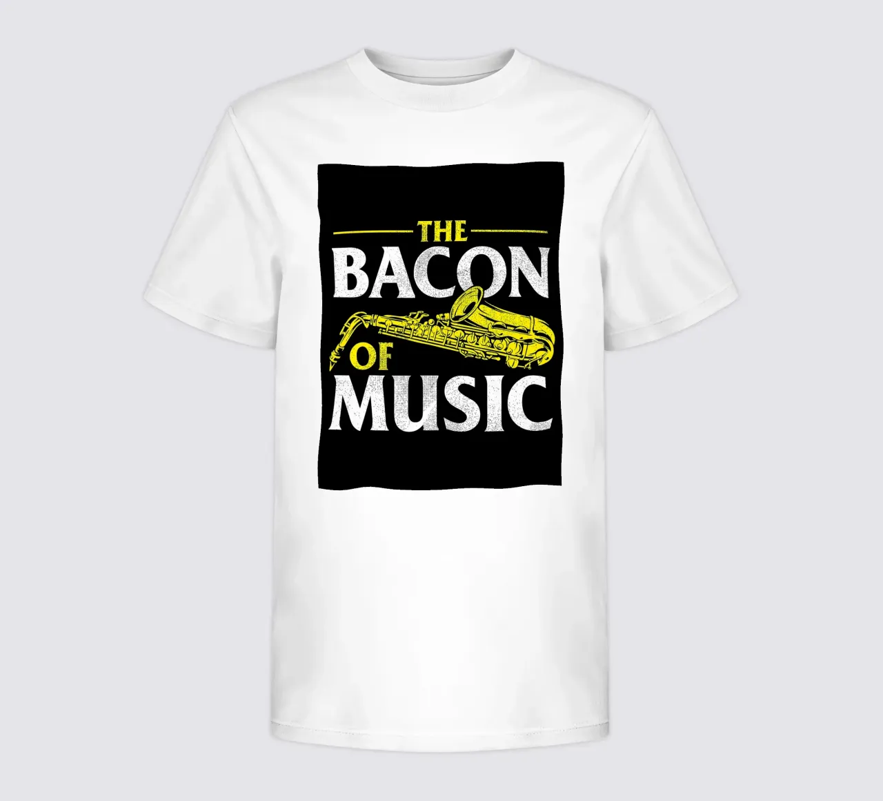 Il sassofono di Bacon of Music, Il sassofono di Bacon of Music - Saxofono t-shirt bambini da Kimberly Johnson