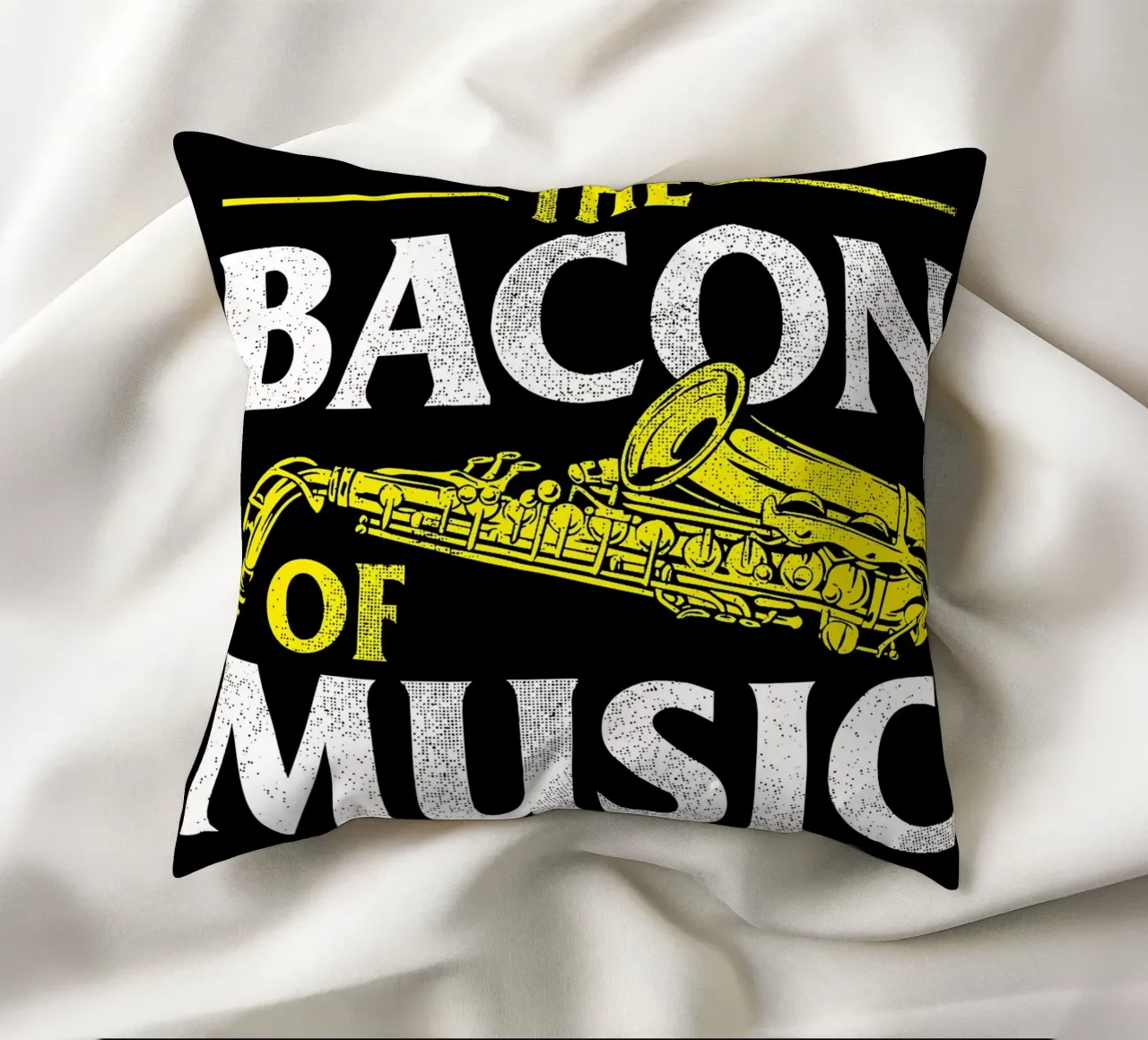 Il sassofono di Bacon of Music, Il sassofono di Bacon of Music - Saxofono cuscino da Kimberly Johnson