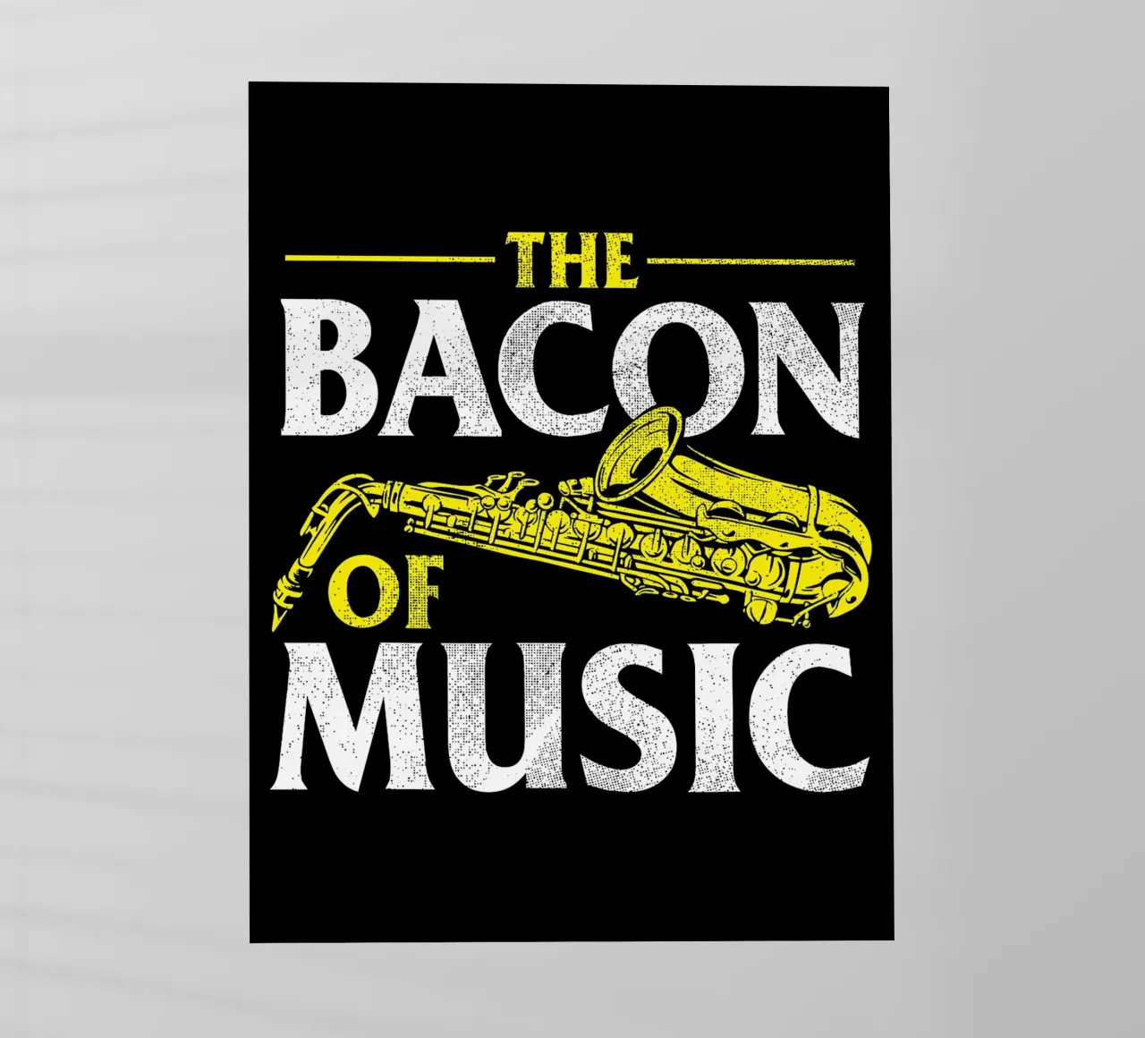 Il sassofono di Bacon of Music, Il sassofono di Bacon of Music - Saxofono pellicola backlit da Kimberly Johnson