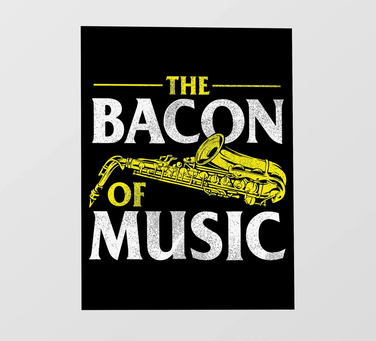 Il sassofono di Bacon of Music, Il sassofono di Bacon of Music - Saxofono pellicola backlit da Kimberly Johnson