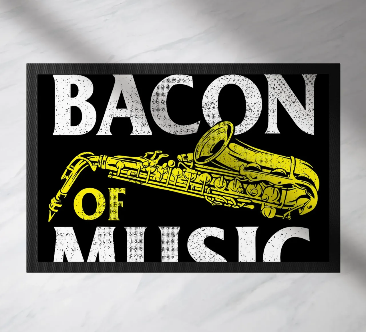 Il sassofono di Bacon of Music, Il sassofono di Bacon of Music - Saxofono zerbino da Kimberly Johnson