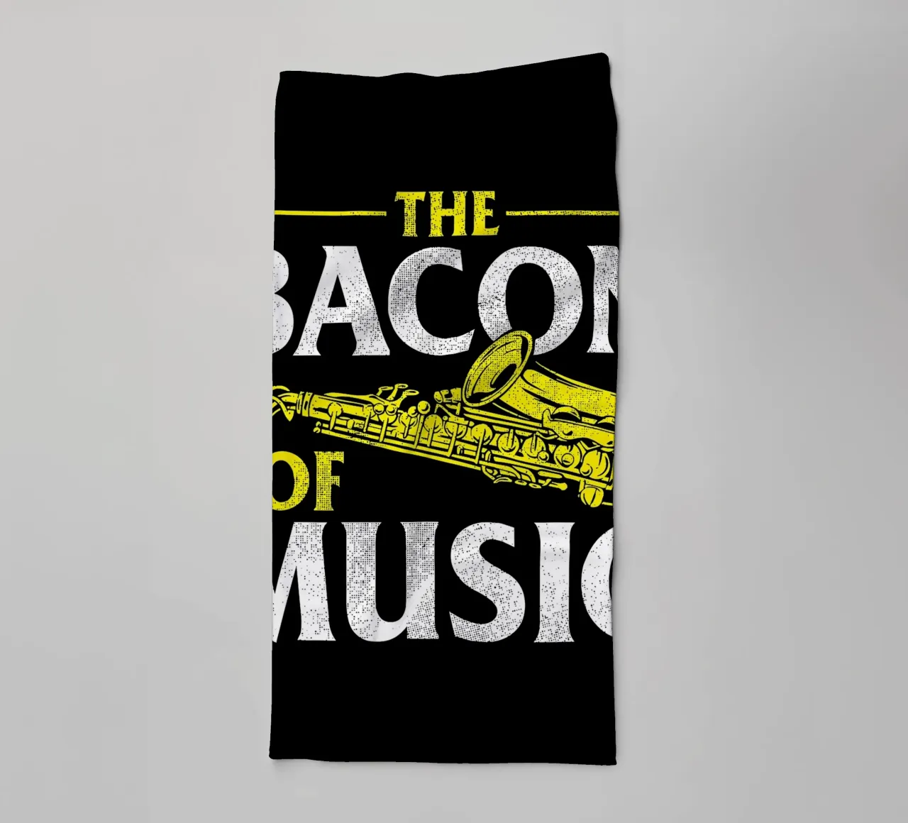 Il sassofono di Bacon of Music, Il sassofono di Bacon of Music - Saxofono asciugamano da bagno da Kimberly Johnson