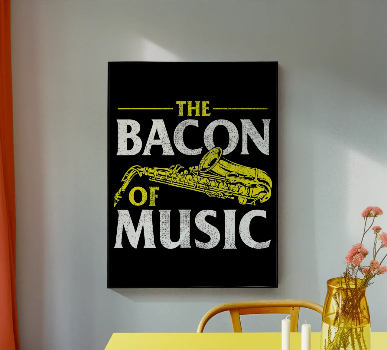 Il sassofono di Bacon of Music, Il sassofono di Bacon of Music - Saxofono plexiglass da Kimberly Johnson