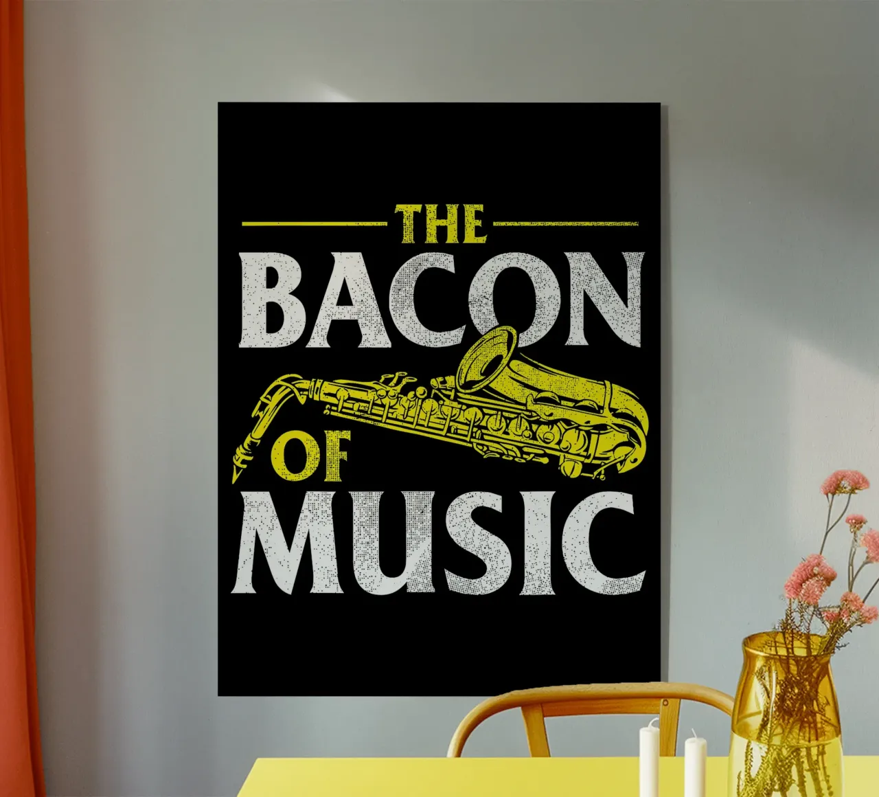 Il sassofono di Bacon of Music, Il sassofono di Bacon of Music - Saxofono plexiglass da Kimberly Johnson