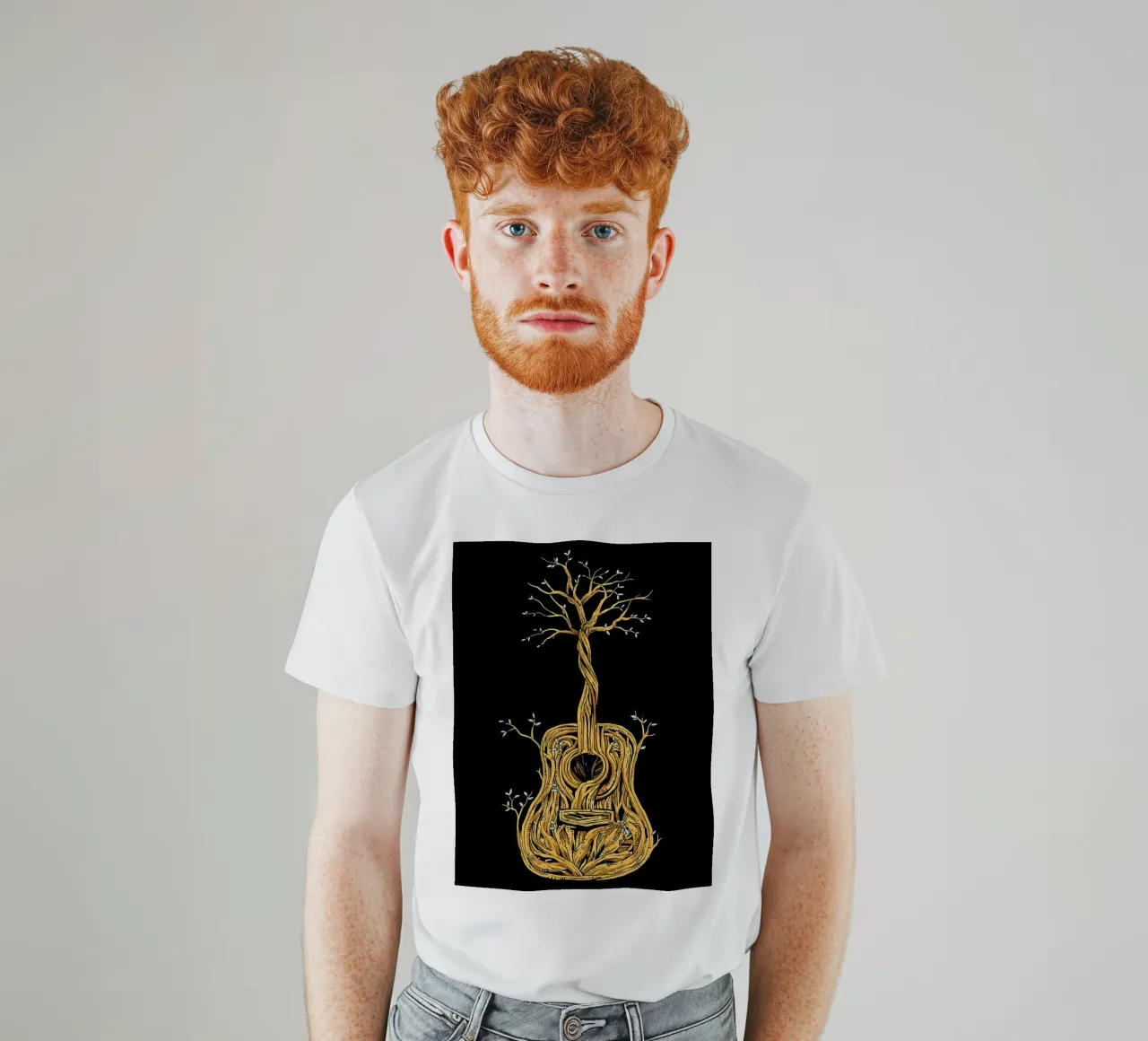 Il chitarrista di Tree of Life t-shirt da Kimberly Johnson