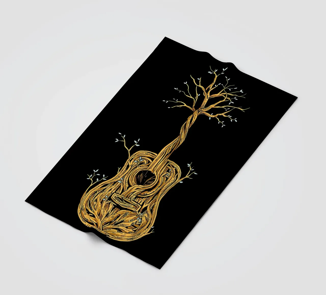 Il chitarrista di Tree of Life coperta in pile da Kimberly Johnson