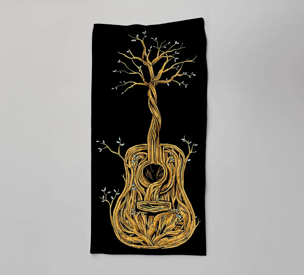 Il chitarrista di Tree of Life asciugamano da bagno da Kimberly Johnson