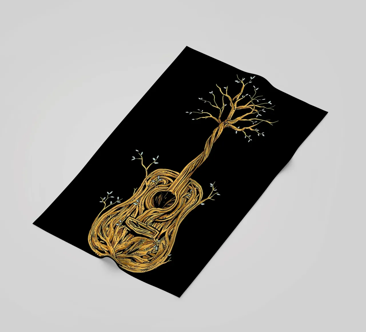 Il chitarrista di Tree of Life telo mare da Kimberly Johnson