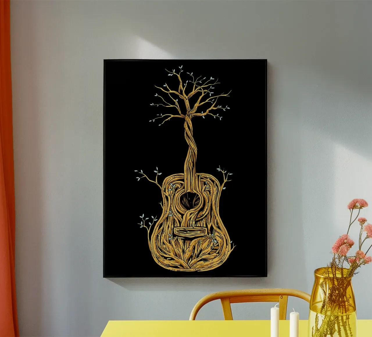 Il chitarrista di Tree of Life plexiglass da Kimberly Johnson