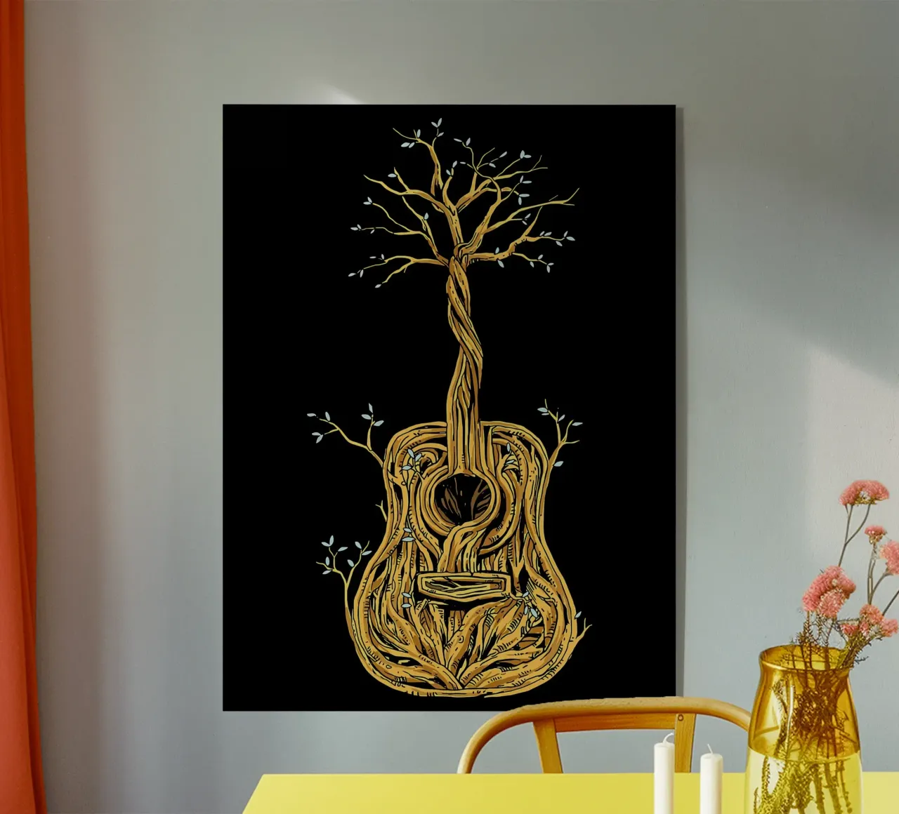 Il chitarrista di Tree of Life plexiglass da Kimberly Johnson
