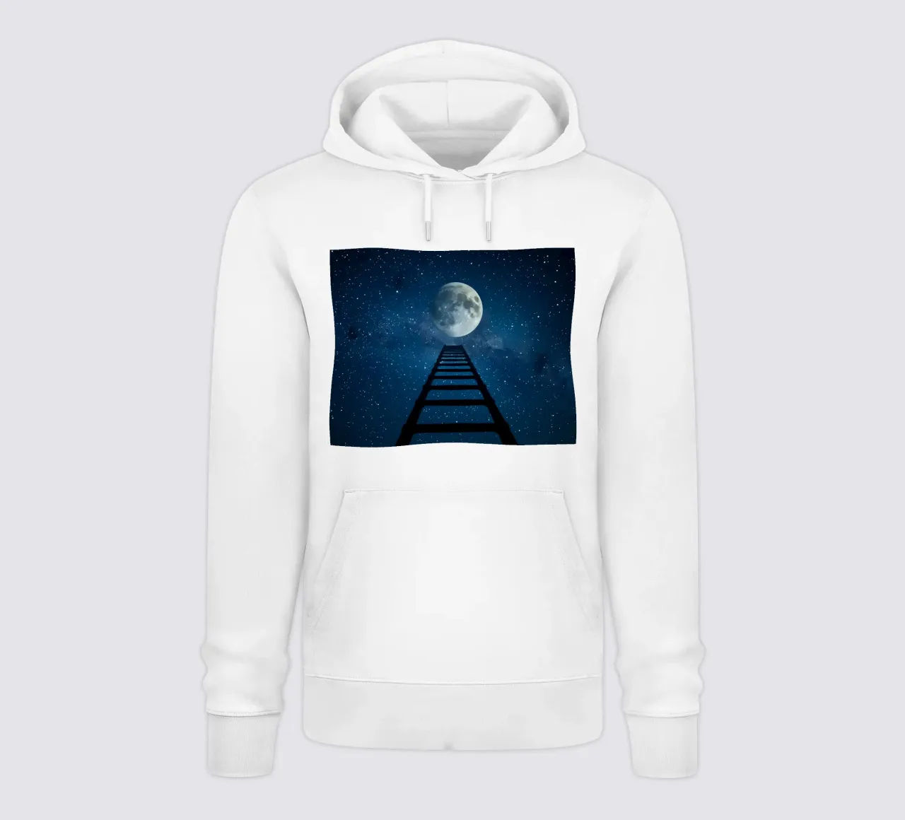 Scala per la luna nel cielo stellato felpa con cappuccio da DesignDoodle