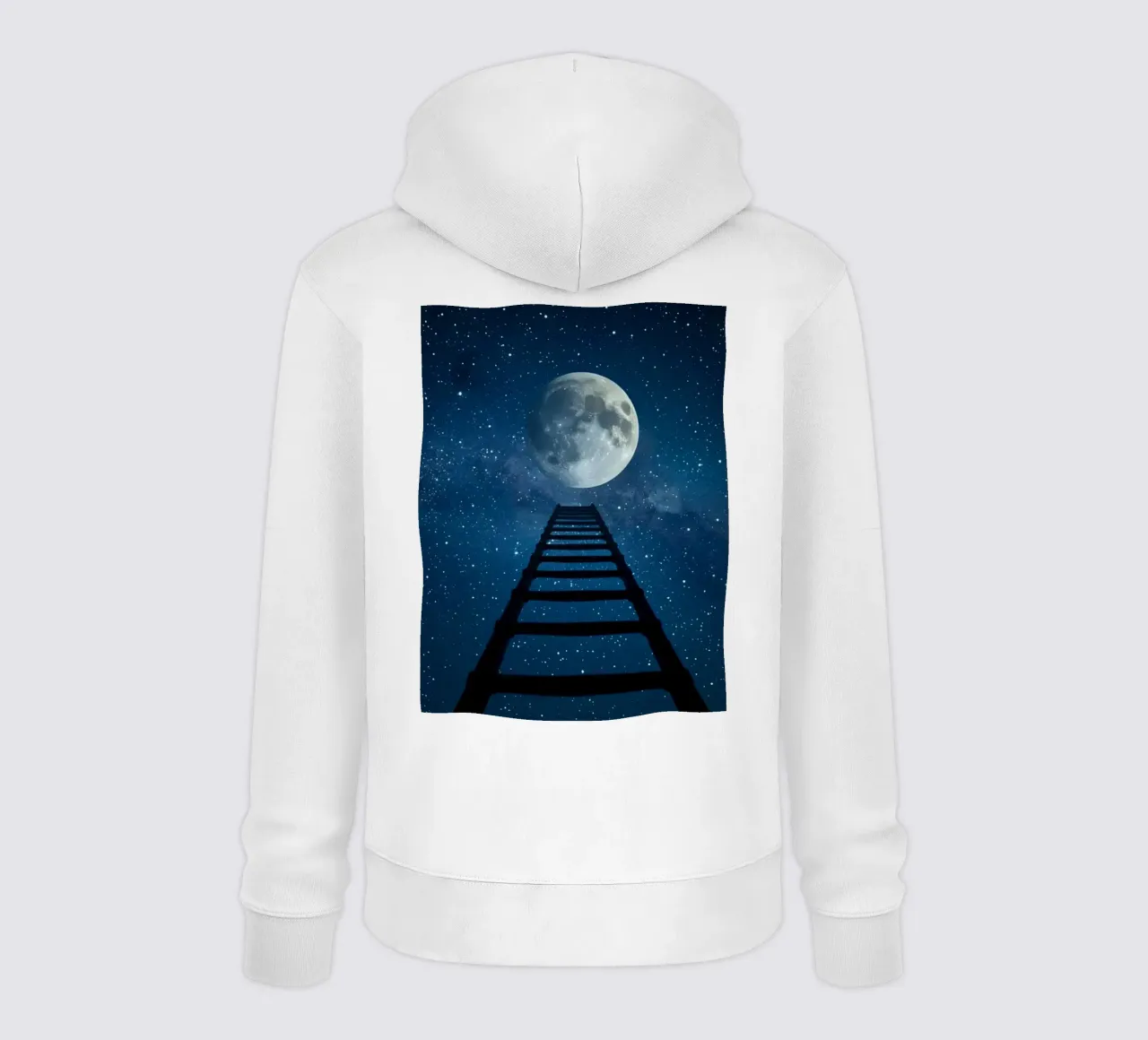 Scala per la luna nel cielo stellato felpa con cappuccio da DesignDoodle