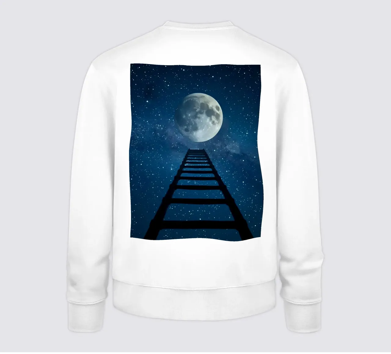 Scala per la luna nel cielo stellato felpa da DesignDoodle