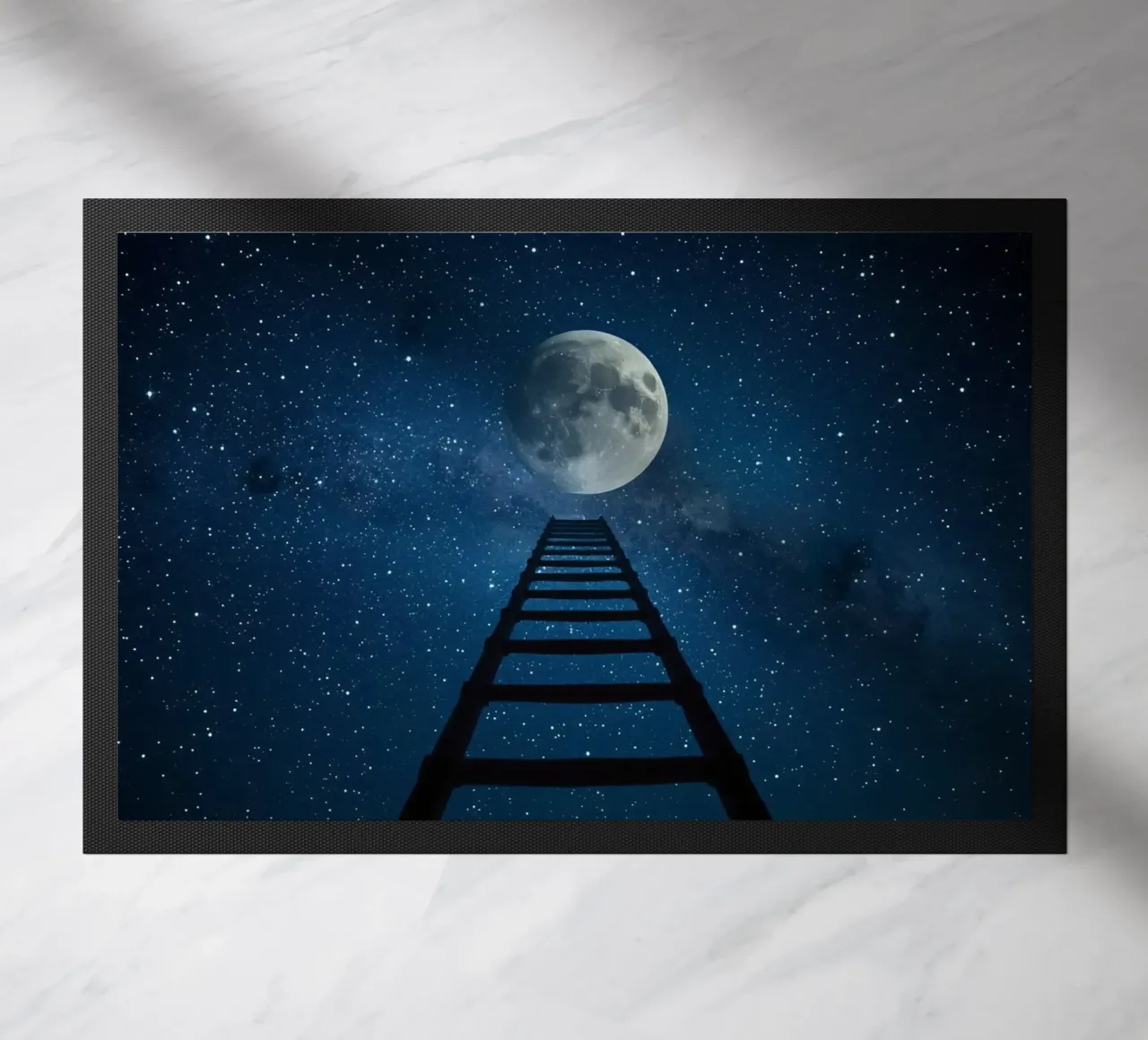 Scala per la luna nel cielo stellato zerbino da DesignDoodle