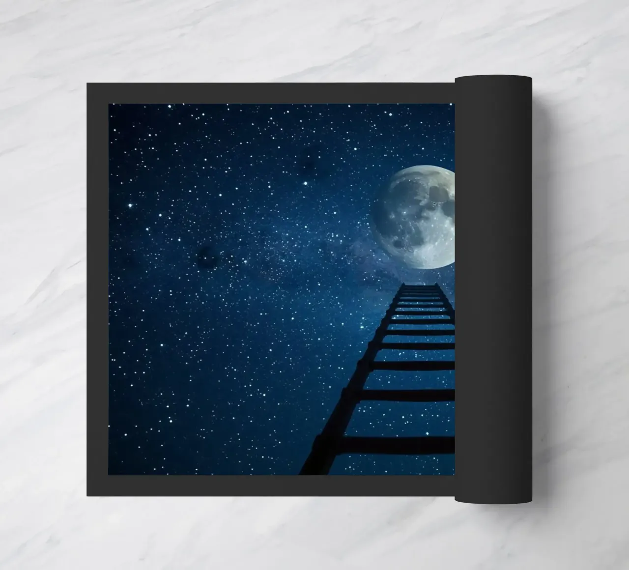 Scala per la luna nel cielo stellato zerbino da DesignDoodle