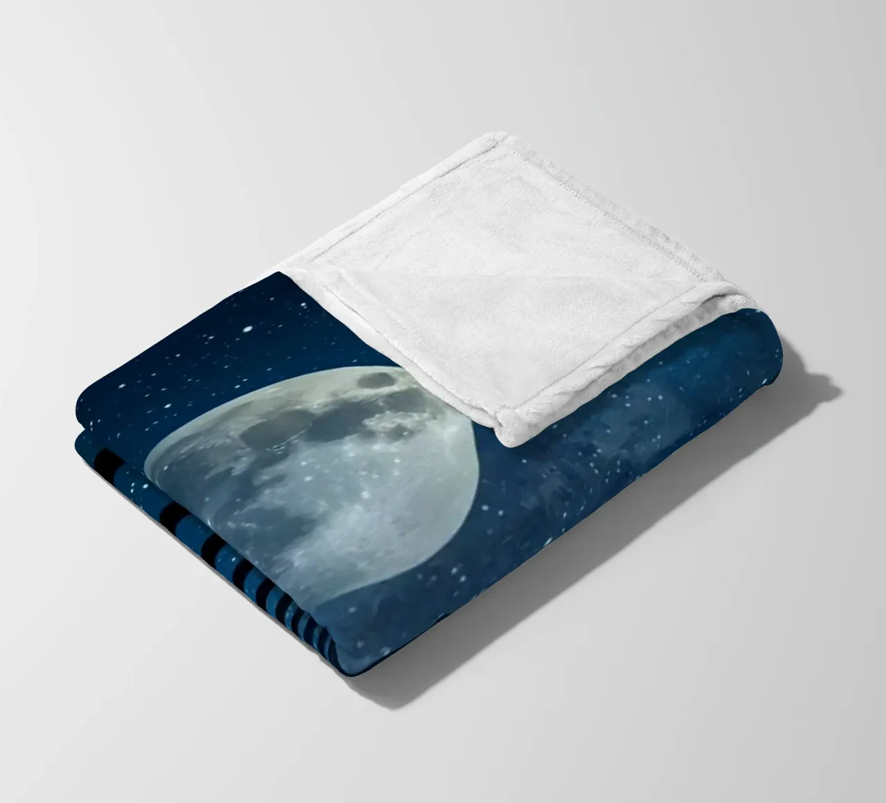 Scala per la luna nel cielo stellato coperta in pile da DesignDoodle