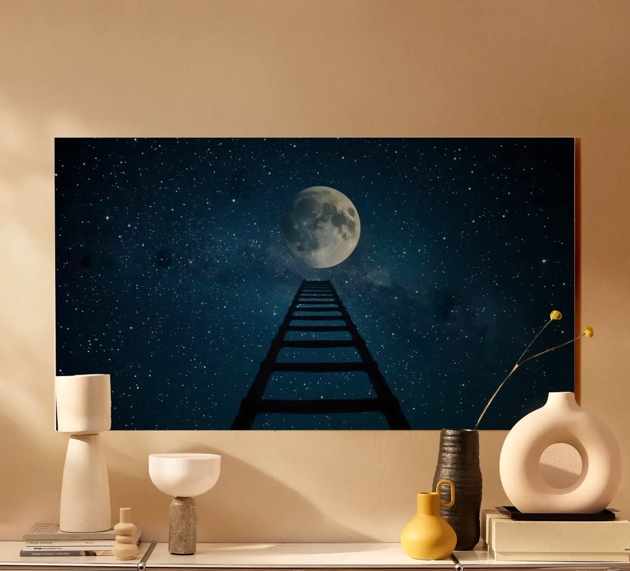 Scala per la luna nel cielo stellato plexiglass da DesignDoodle