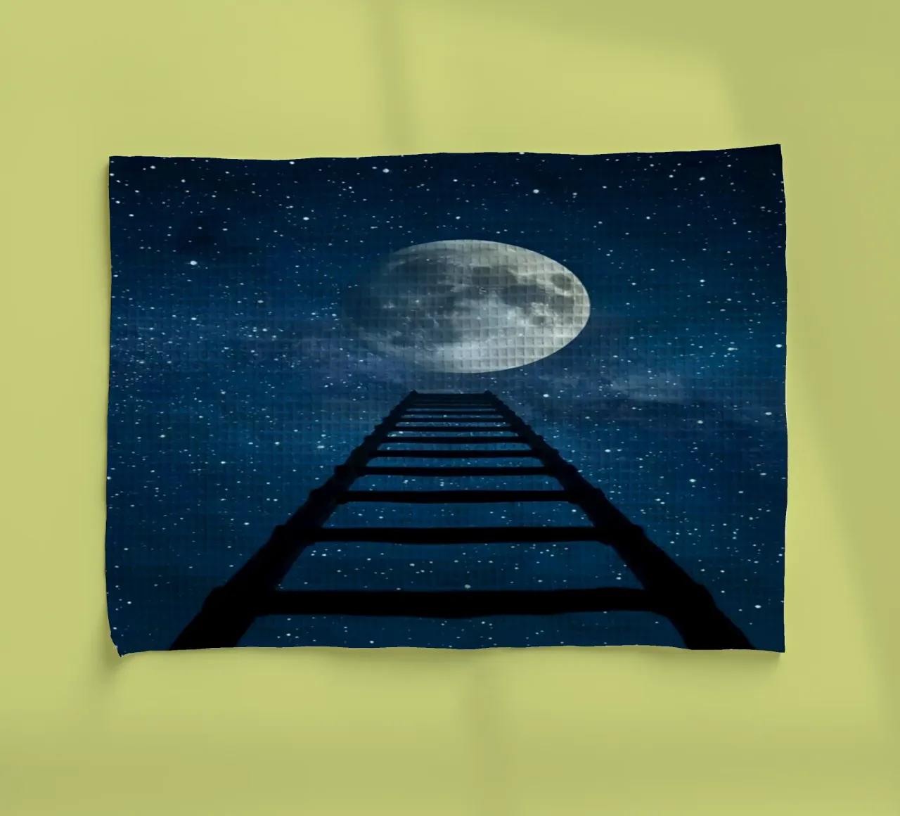 Scala per la luna nel cielo stellato canovaccio da cucina da DesignDoodle