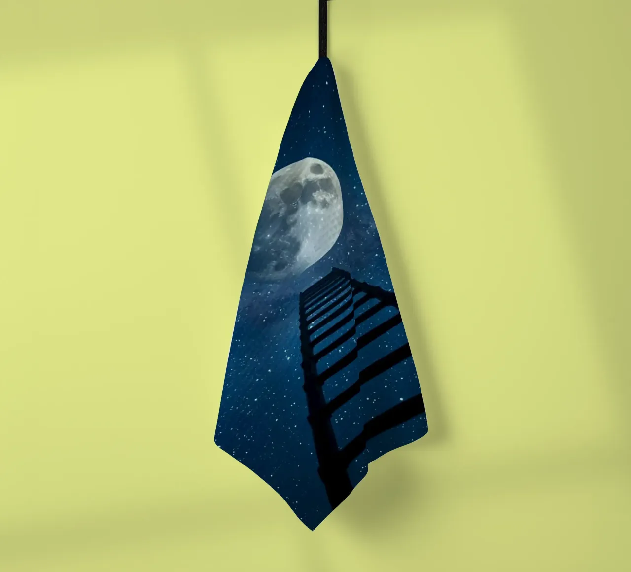 Scala per la luna nel cielo stellato canovaccio da cucina da DesignDoodle