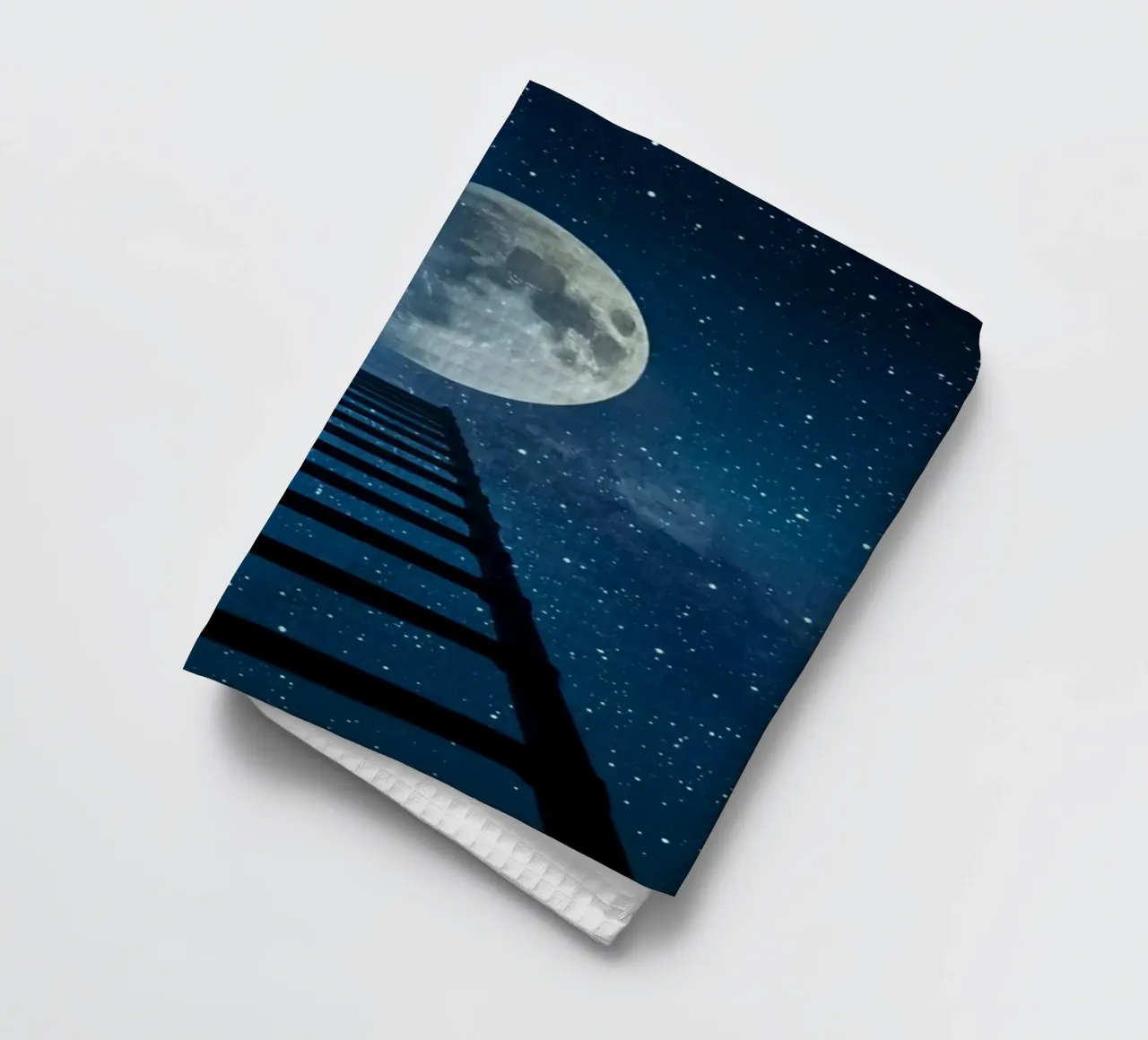 Scala per la luna nel cielo stellato canovaccio da cucina da DesignDoodle
