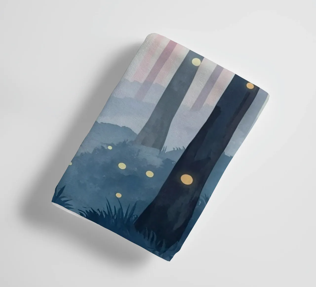 Foresta nebbiosa con sfere luminose asciugamano da bagno da DesignDoodle