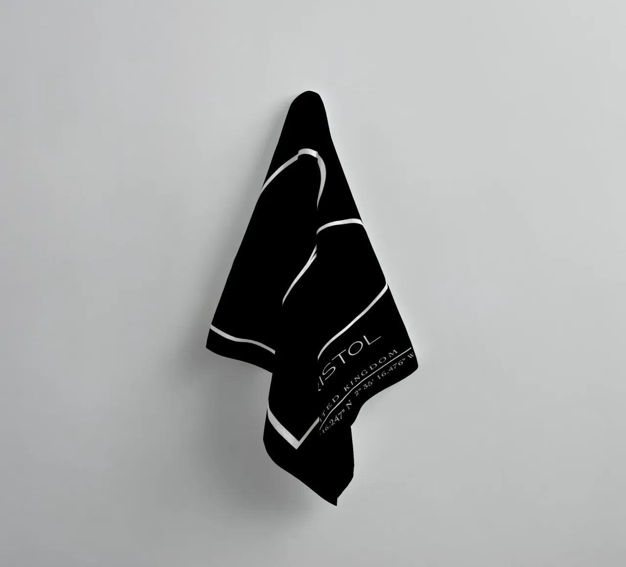 BRISTOL - black asciugamano da bagno da CityLights