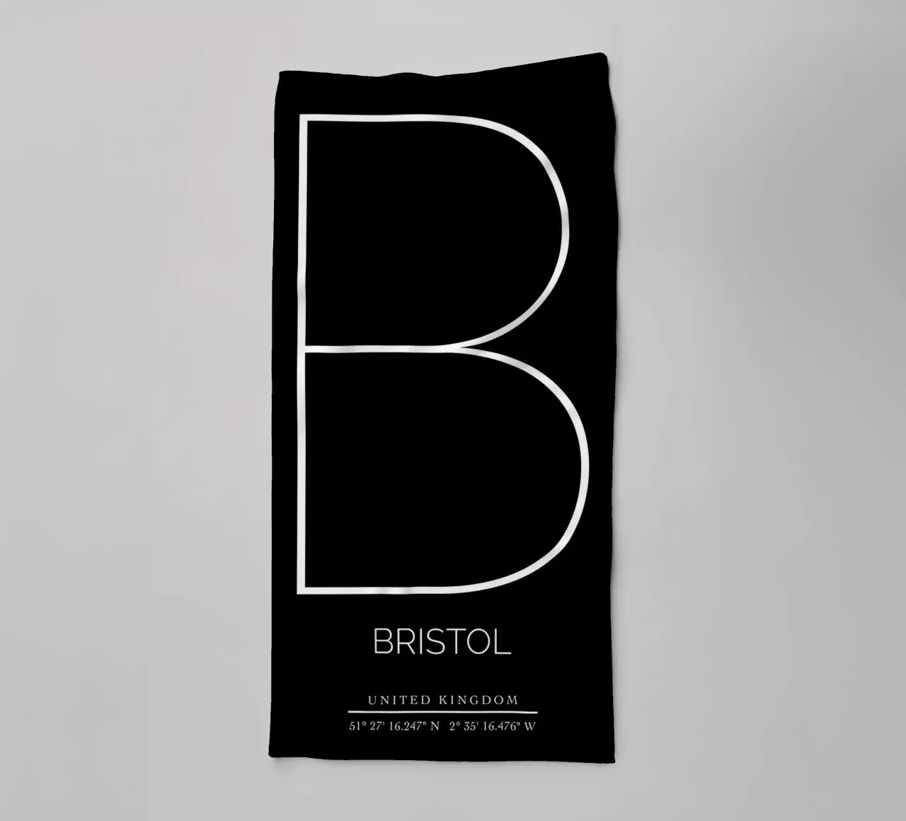 BRISTOL - black asciugamano da bagno da CityLights