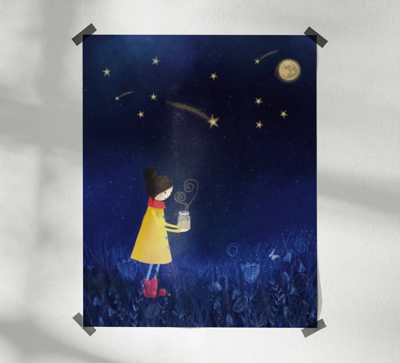 Shooting Star Fragrance poster by Inge Hauser Illustration