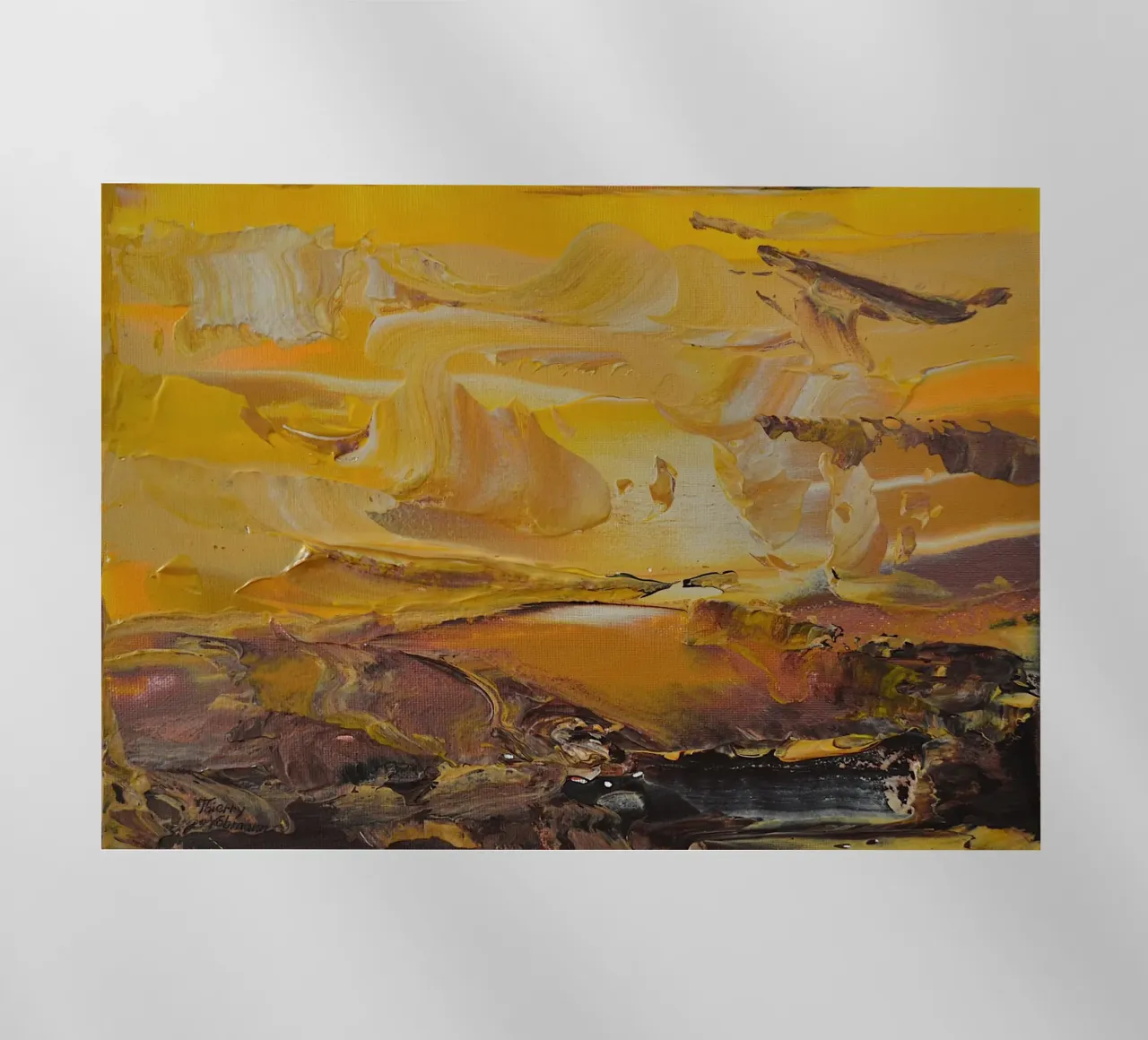 PAESAGGIO ASTRATTO. pellicola backlit da Thierry Vobmann Abstract painting