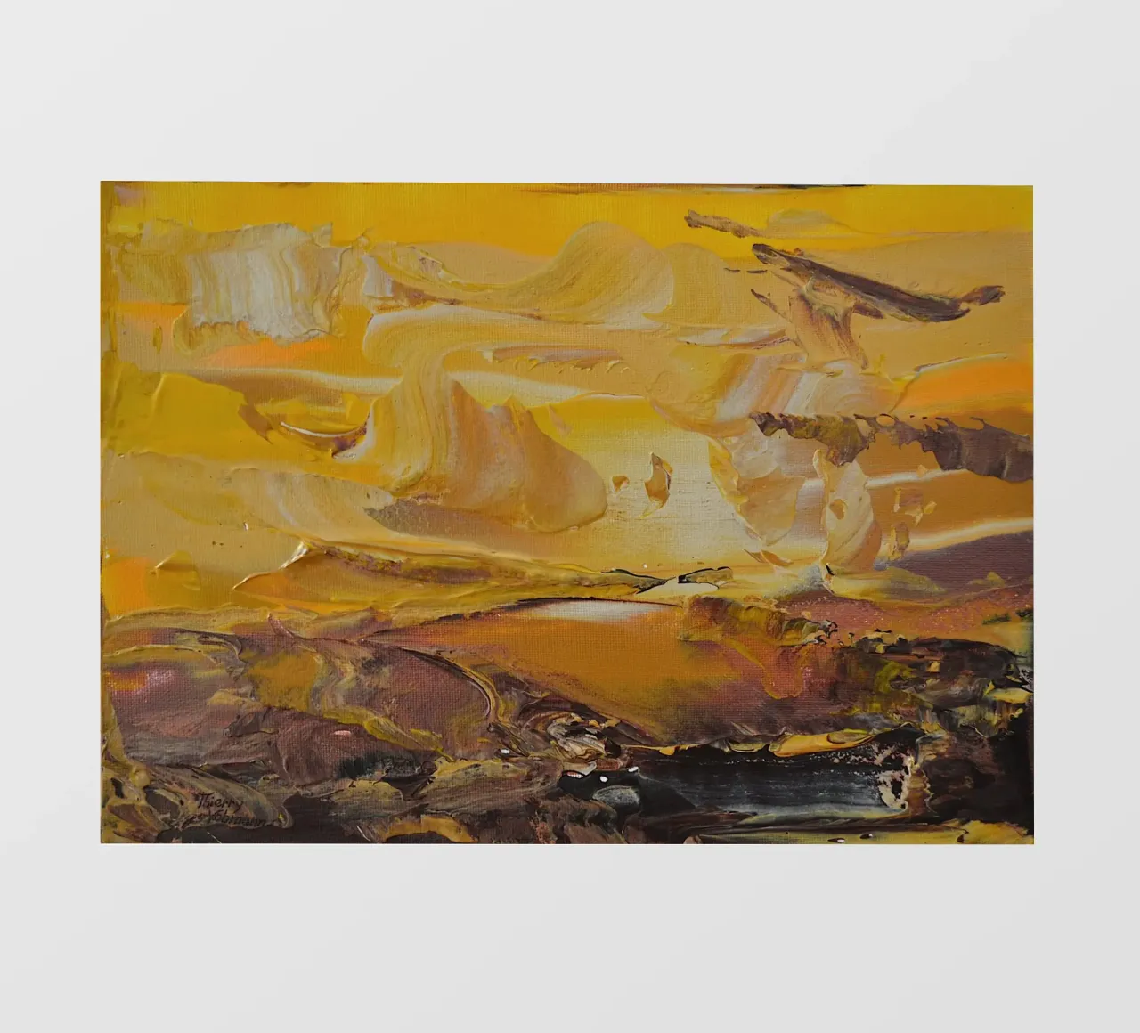 PAESAGGIO ASTRATTO. pellicola backlit da Thierry Vobmann Abstract painting