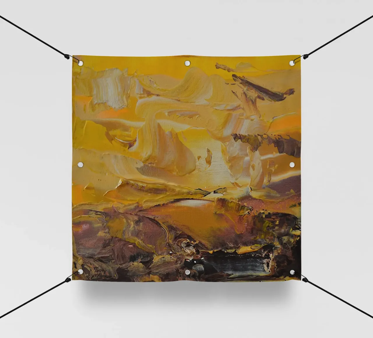 PAESAGGIO ASTRATTO. telo in pvc da Thierry Vobmann Abstract painting
