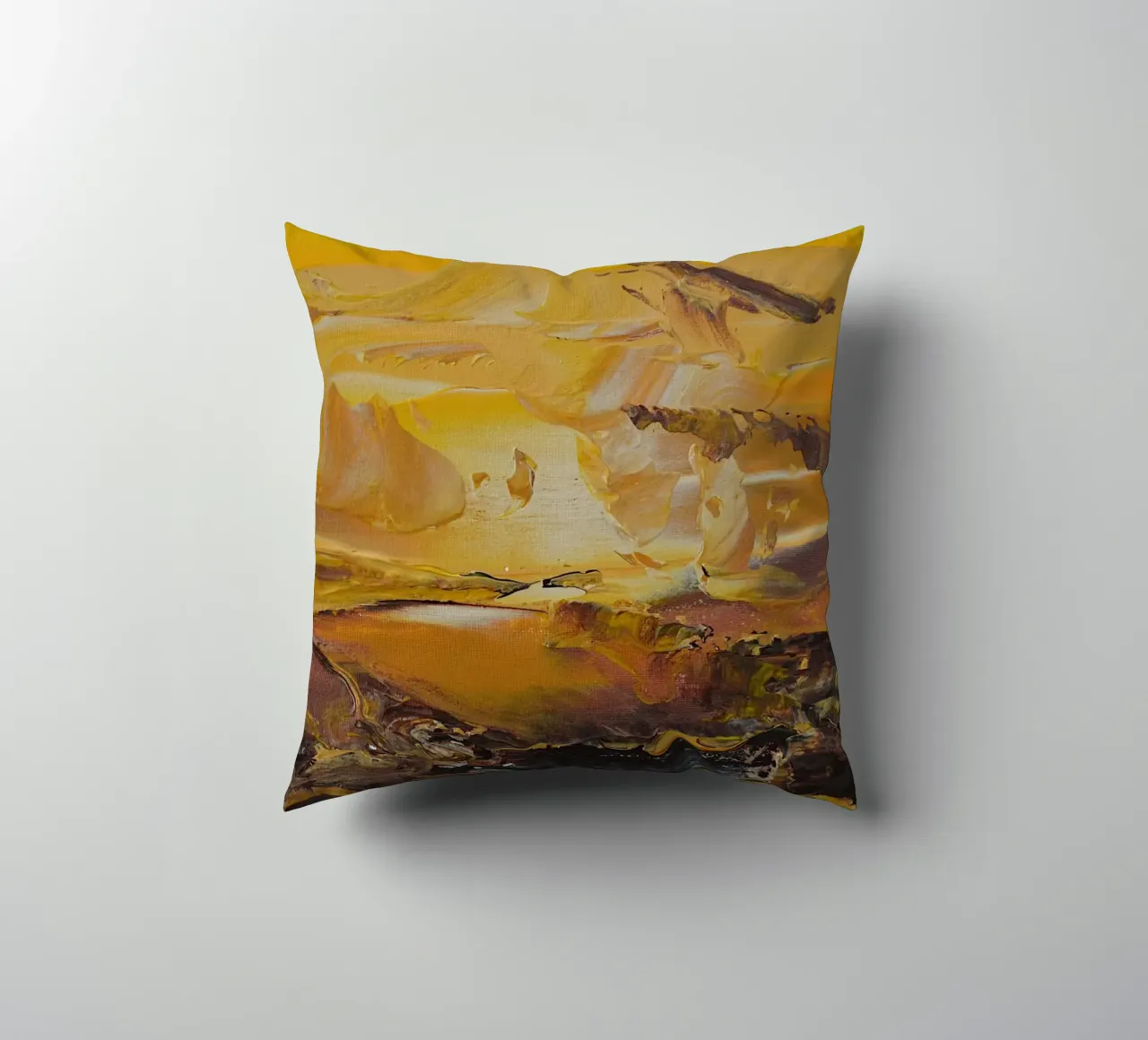 PAESAGGIO ASTRATTO. cuscino da Thierry Vobmann Abstract painting