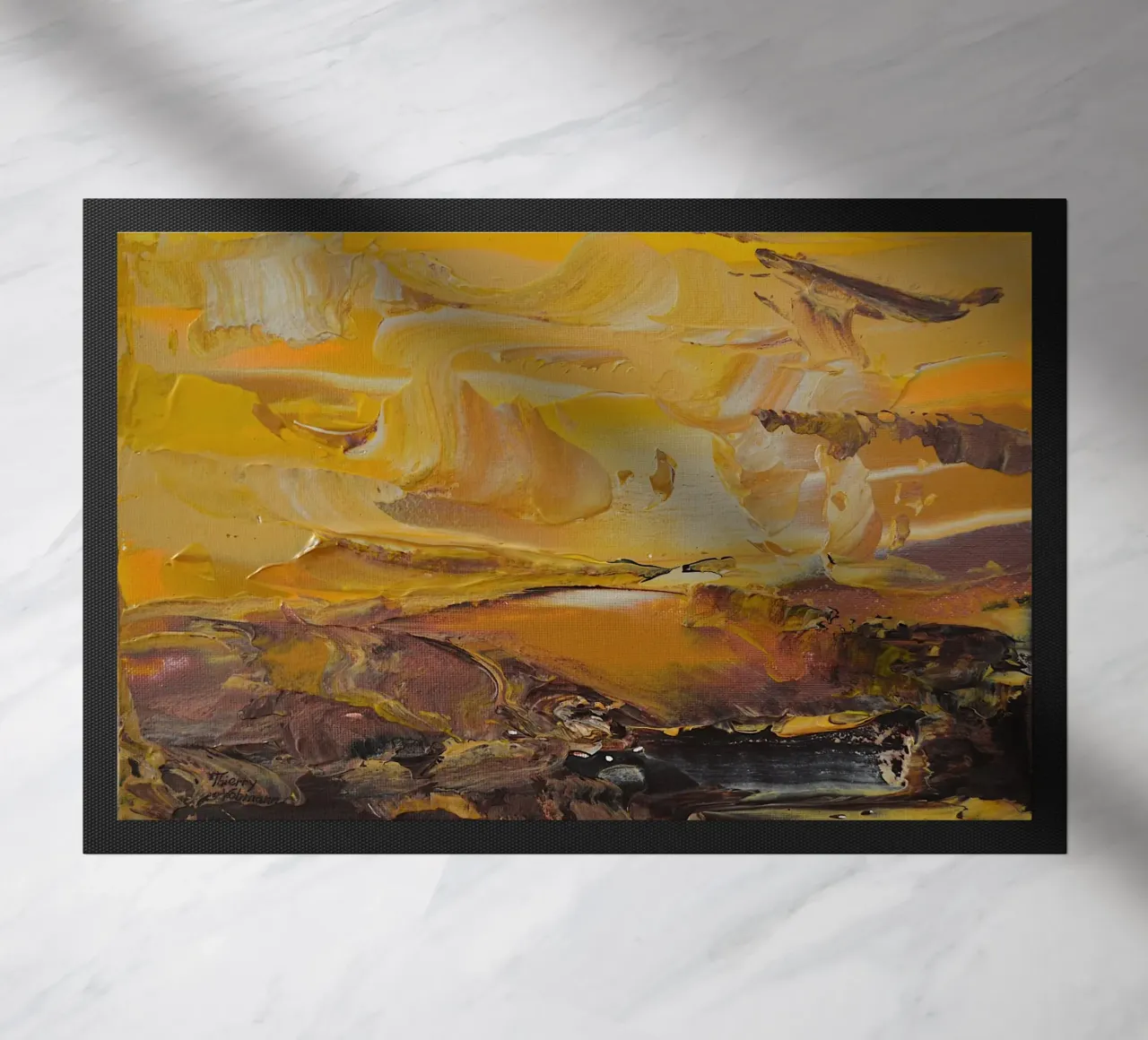 PAESAGGIO ASTRATTO. zerbino da Thierry Vobmann Abstract painting