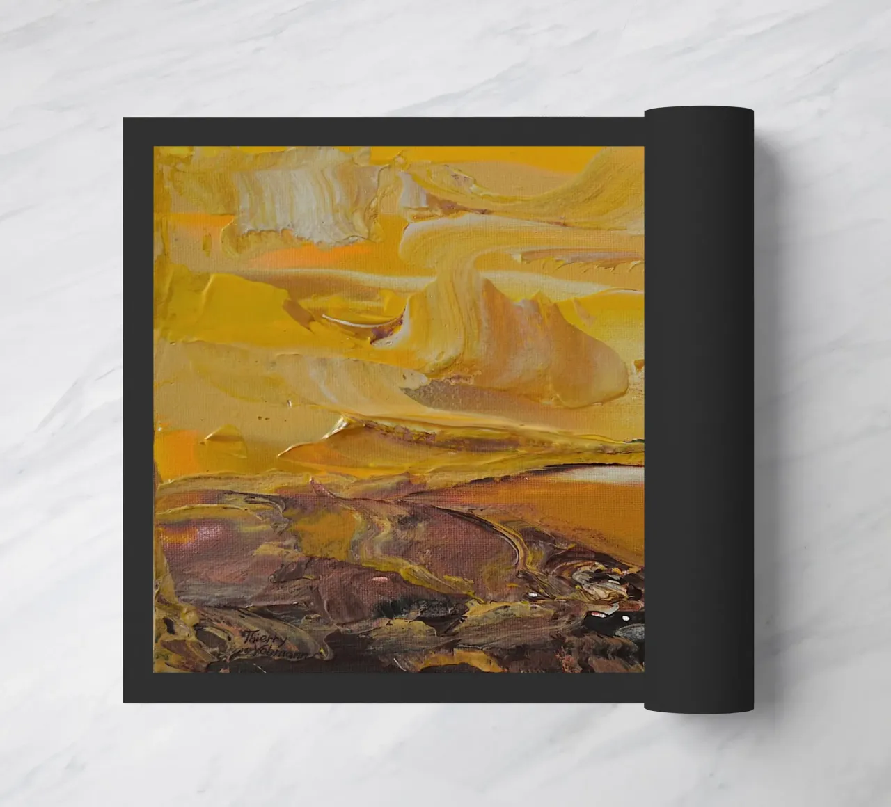 PAESAGGIO ASTRATTO. zerbino da Thierry Vobmann Abstract painting