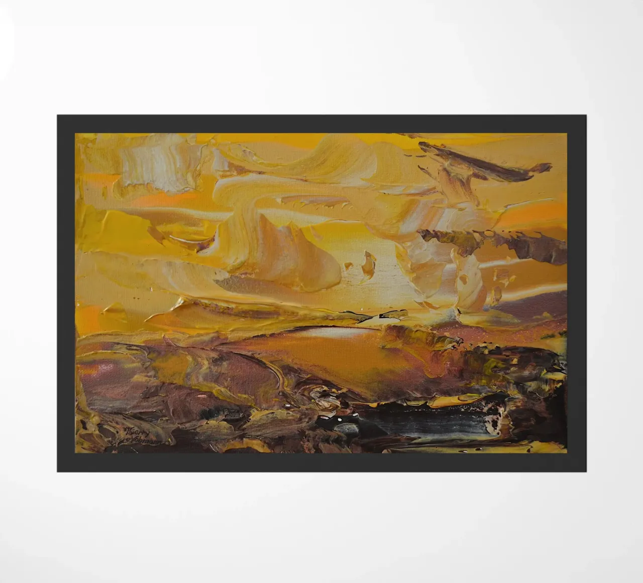 PAESAGGIO ASTRATTO. zerbino da Thierry Vobmann Abstract painting